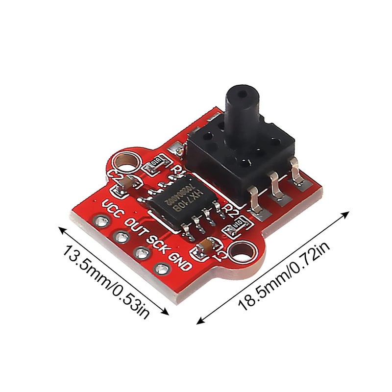 AEDIKO 4pcs Air Pressure Sensor Module 3.3-5V Digital Barometric Liquid Water Level Controller Board 0-40KPa Air Pressure Sensor Connect 2.5mm Soft Tube - Image 4